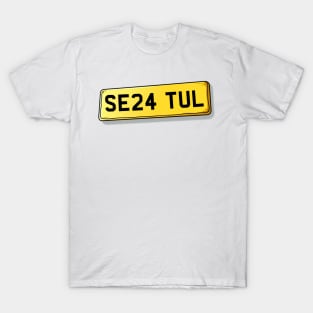 SE24 TUL Tulse Hill Number Plate T-Shirt